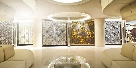 HP's latex-printed lounge at Heimtextil 2017