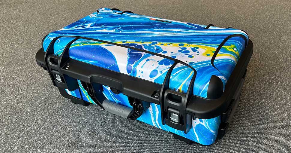 Roland DG personalised SAM Cases with Roland DG VersaUV LEC2 S-Series flatbed printer and the VersaUV LEC2-640.